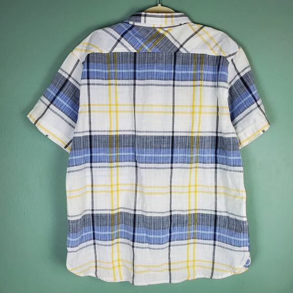 Levi's Mens Garland Short Sleeve Woven Plaid Button Up Shirt Size XXL - Picture 2 of 5
